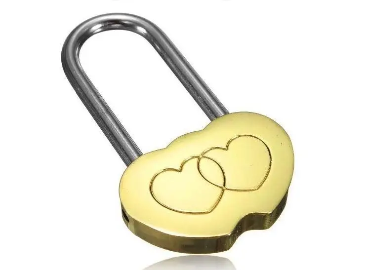 

by Dhl 500pcs High Quality Padlock Love Lock Engraved Double Heart Valentines Anniversary Day Gifts Wholesale