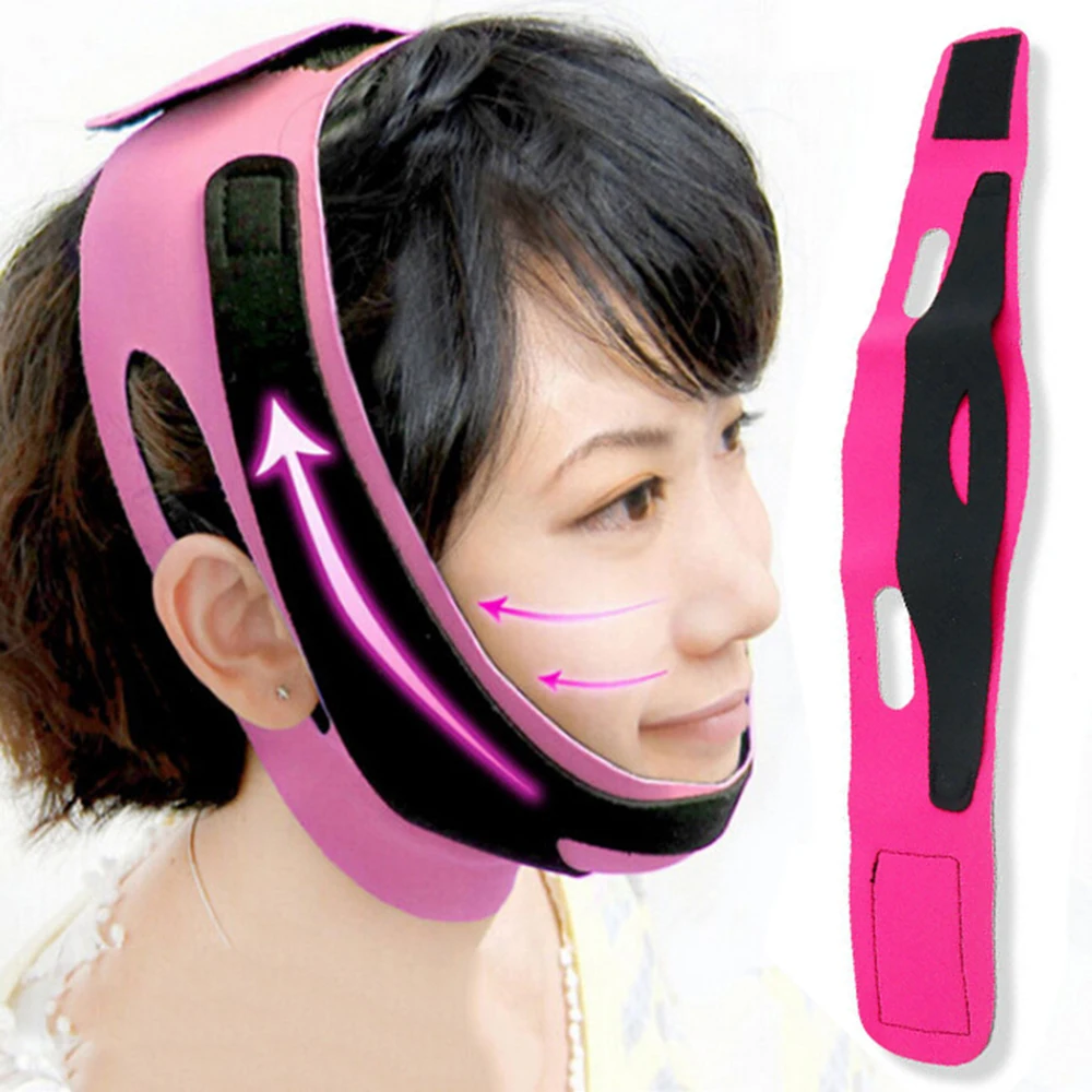 Women Reduce Double Chin Thin Face Anti Wrinkle Slimming Bandage Facial Massager Face-Lift Belt |