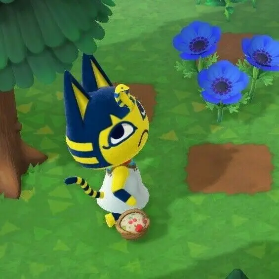 Цифровой Сельский житель не Amiibo пересекающийся с животными New Horizons Villager Ankha 188