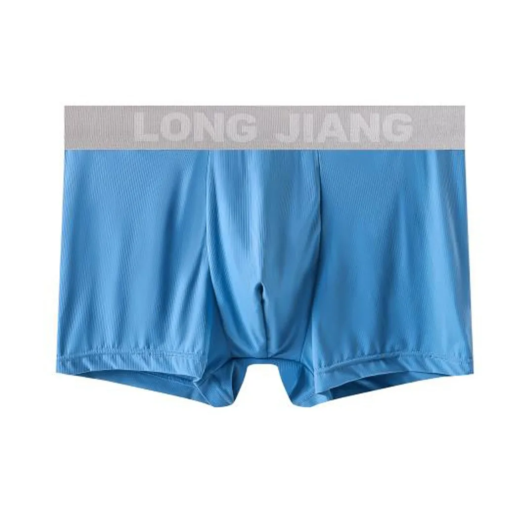 Трусы боксеры мужские из бамбука пикантное нижнее белье мягкие дышащие