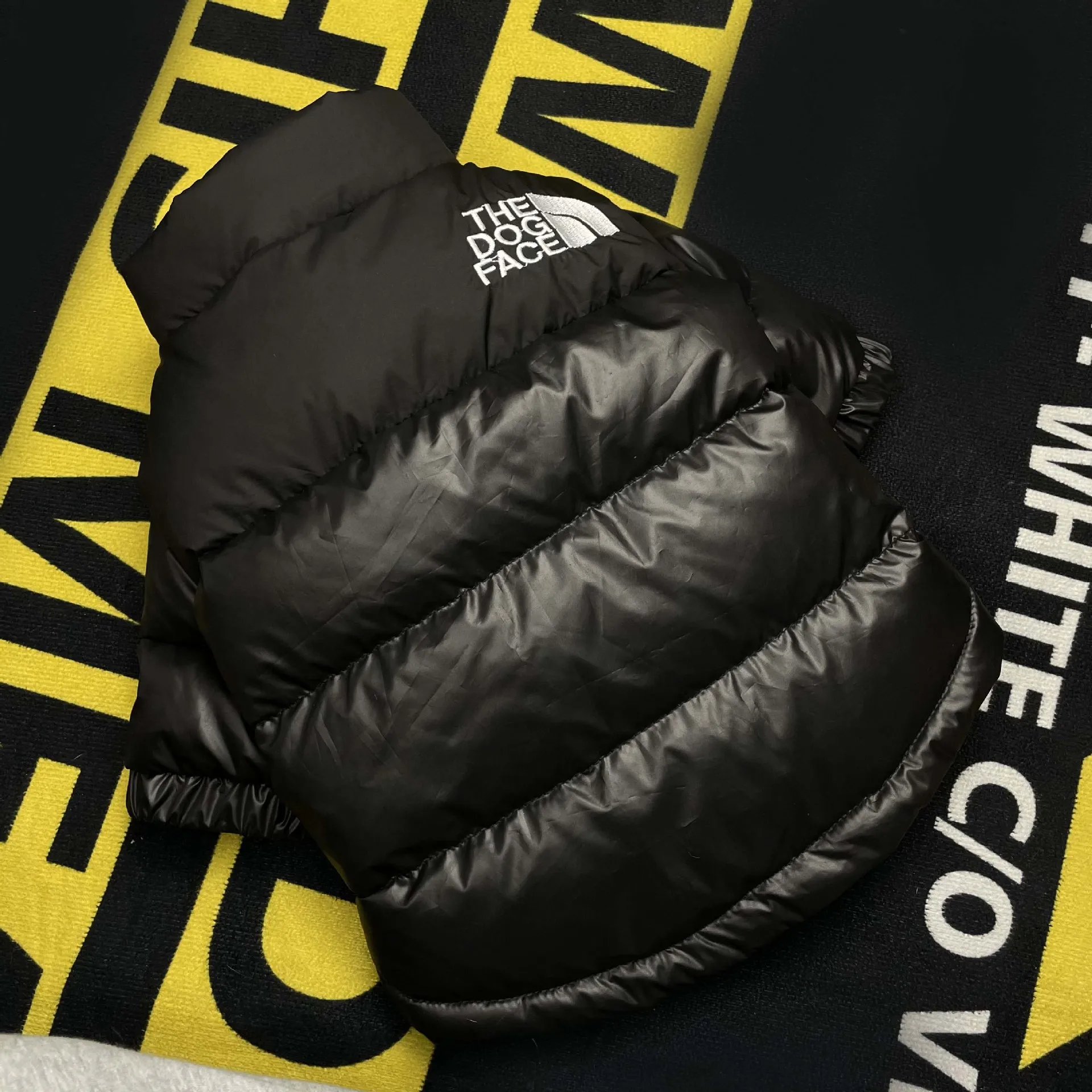 

Luxury Dog Face Pet Dog Clothes Thick White Duck Down Jacket for Warm Autumn Winter Chihuahua French Bulldog Black Cotton Jacket