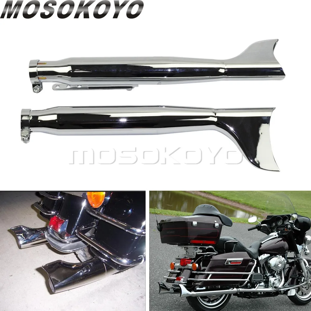 2x глушитель выхлопной трубы для мотоцикла с левой и правой стороны Harley Softail Touring