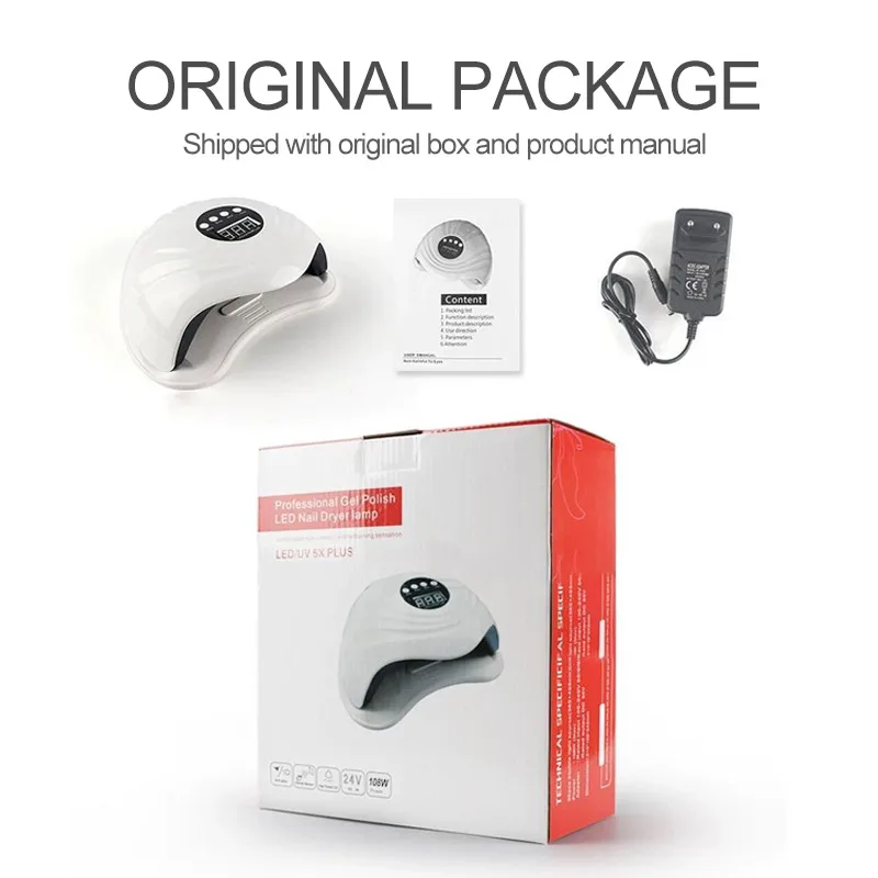 Лампа для маникюра и сушки ногтей 36 шт. СВЕТОДИОДНЫЙ УФ лампа Гель лак