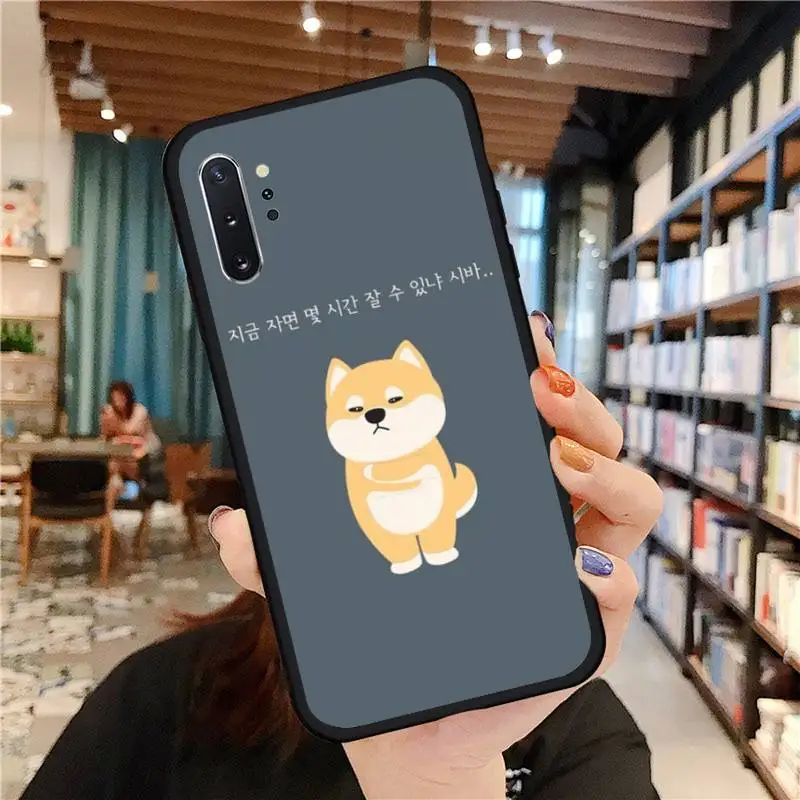 

Japanese cartoon corgi Phone Case For Samsung A50 A51 A71 A20E A20S S10 S20 S21 S30 Plus ultra 5G M11 funda cover