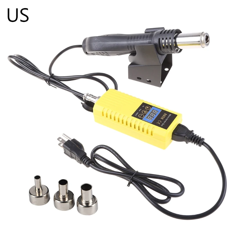 

Portable 8858 Hot Air Desoldering Station US/EU Plug Rework Solder Soldering Repair Station Hot Air Blower Heat Welding