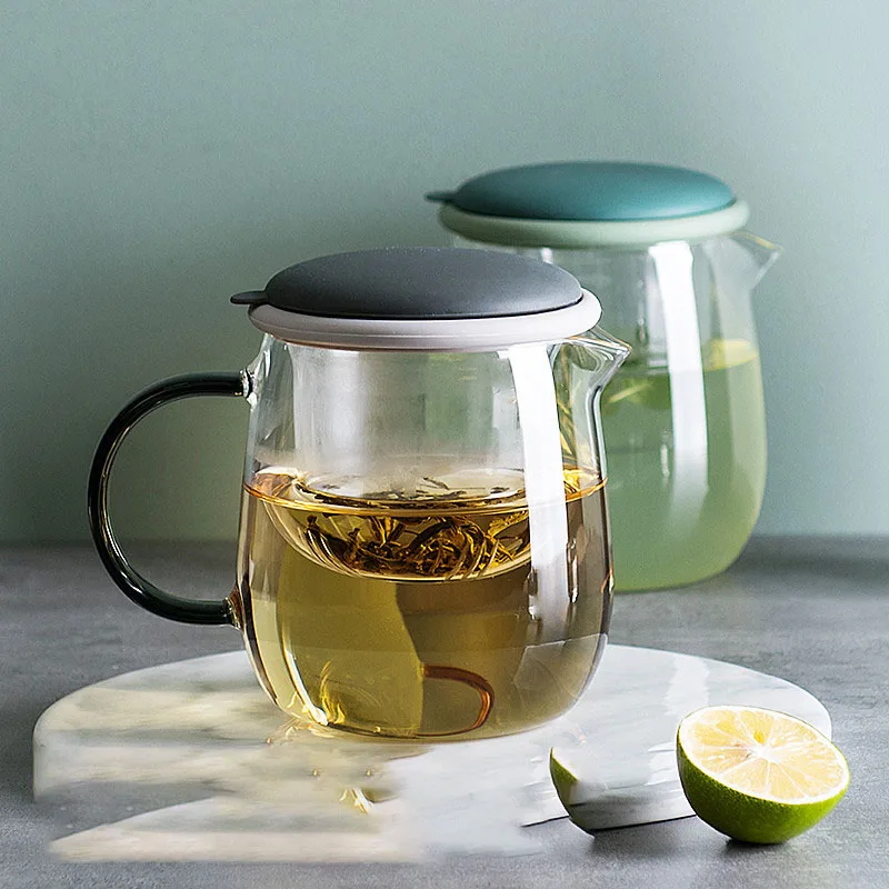 Термостойкий стеклянный чайник практичная бутылка чашка для чая с заваркой