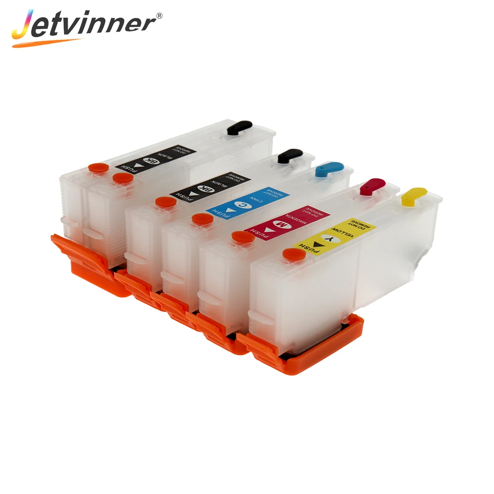 Струйный картридж Jetvinner для принтеров Epson T3351 T33XL T3361- T3364 T33 с дуговым чипом XP530 XP900