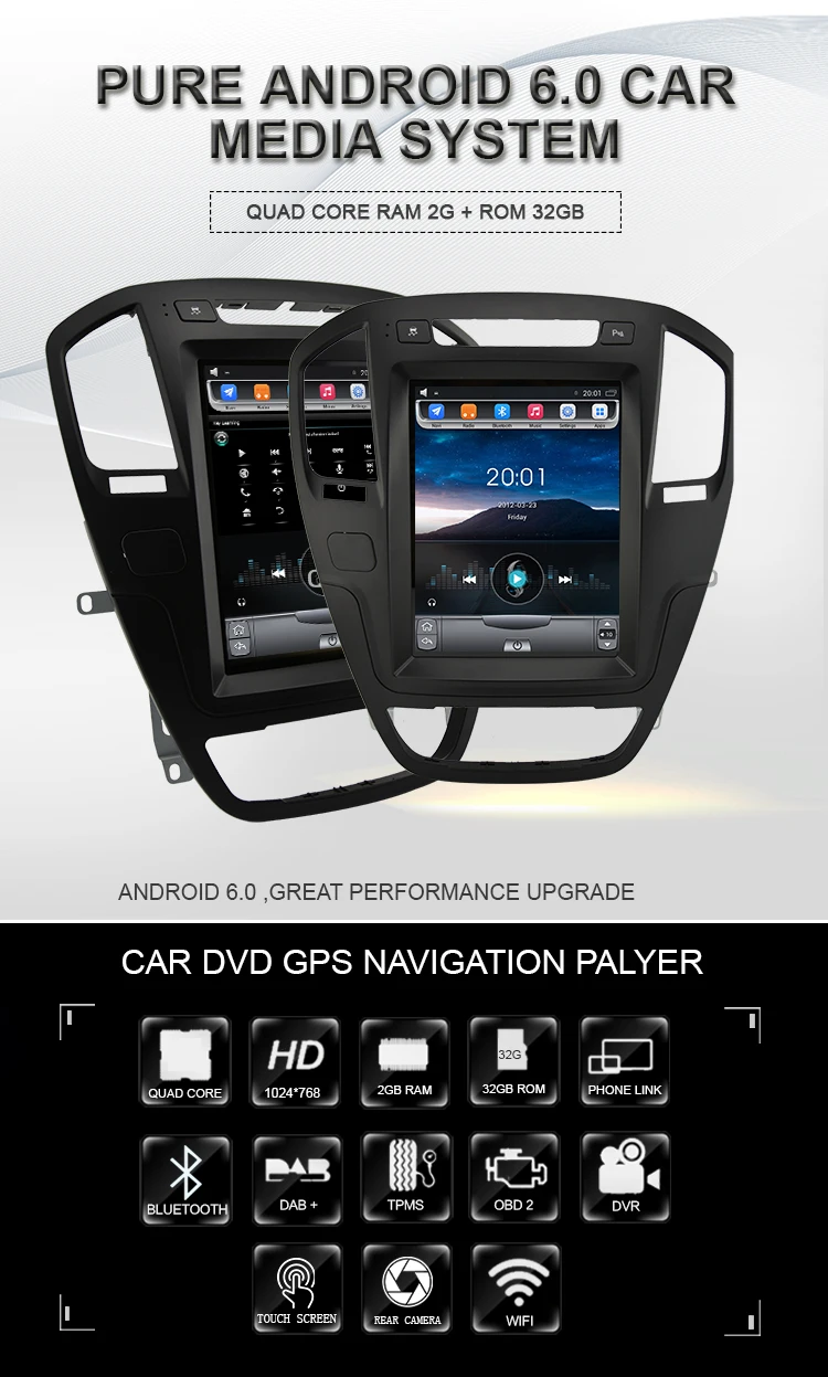 Navivix 10,4 ''автомобильный dvd-плеер Android 6,0 gps-навигация для Opel Insignia Vauxhall Holden CD300 CD400 2009- радио