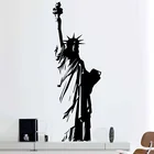 Настенная Наклейка с изображением Нью-Йорка, Статуя Свободы, домашний декор, гостиная, виниловая Съемная художественная Настенная Наклейка X276