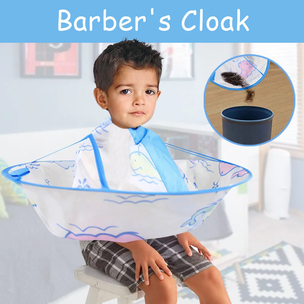Платье для стрижки накидка волос детей и мальчиков парикмахерский фартук