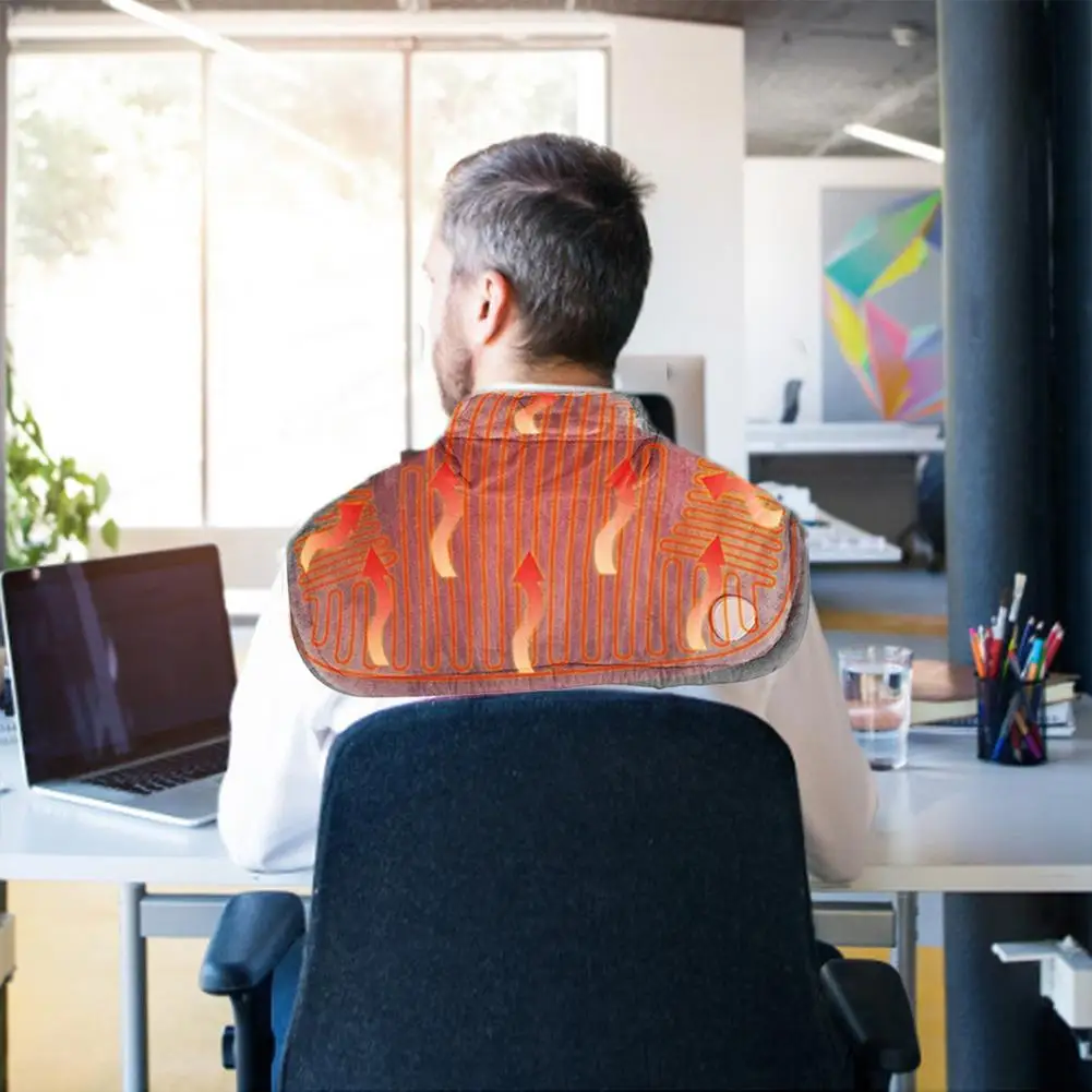 

6 Temperature Adjustment Levels Heating Pad 58*42CM Electric Heating Pad Relieve Neck Shoulder fatigue Heated Shawl #W0