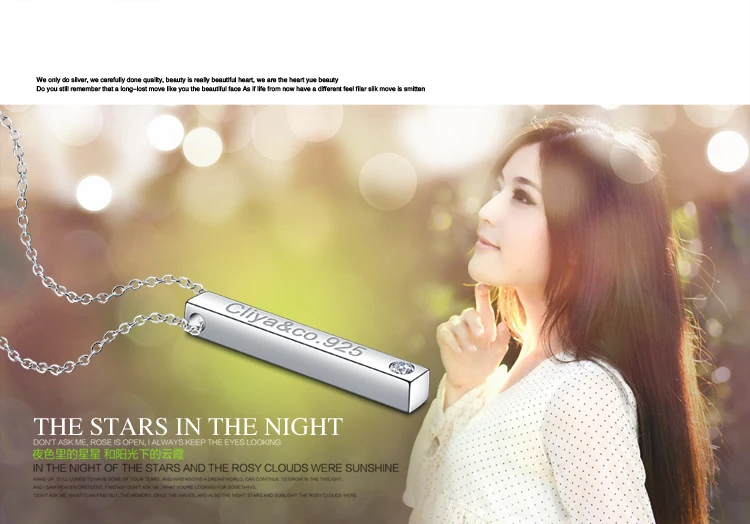 Модное украшение серебряного цвета ожерелье Женский посеребренный кулон