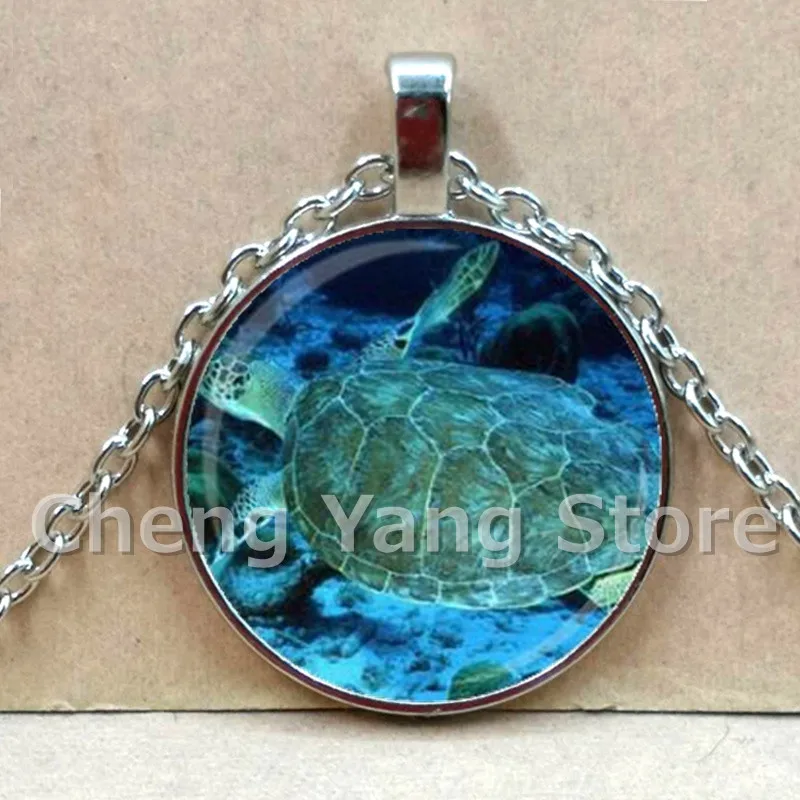 Синий океан Морская жизнь ювелирные изделия черепаха дельфин ракушка ожерелье