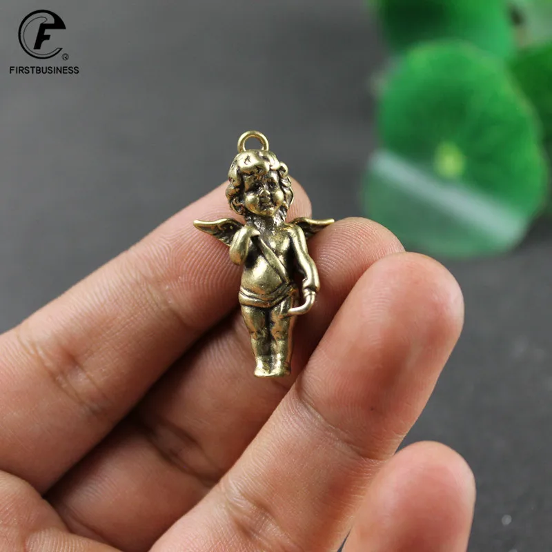 Медный статуя Купидона Бог любви в стиле ретро маленькие украшения латунные