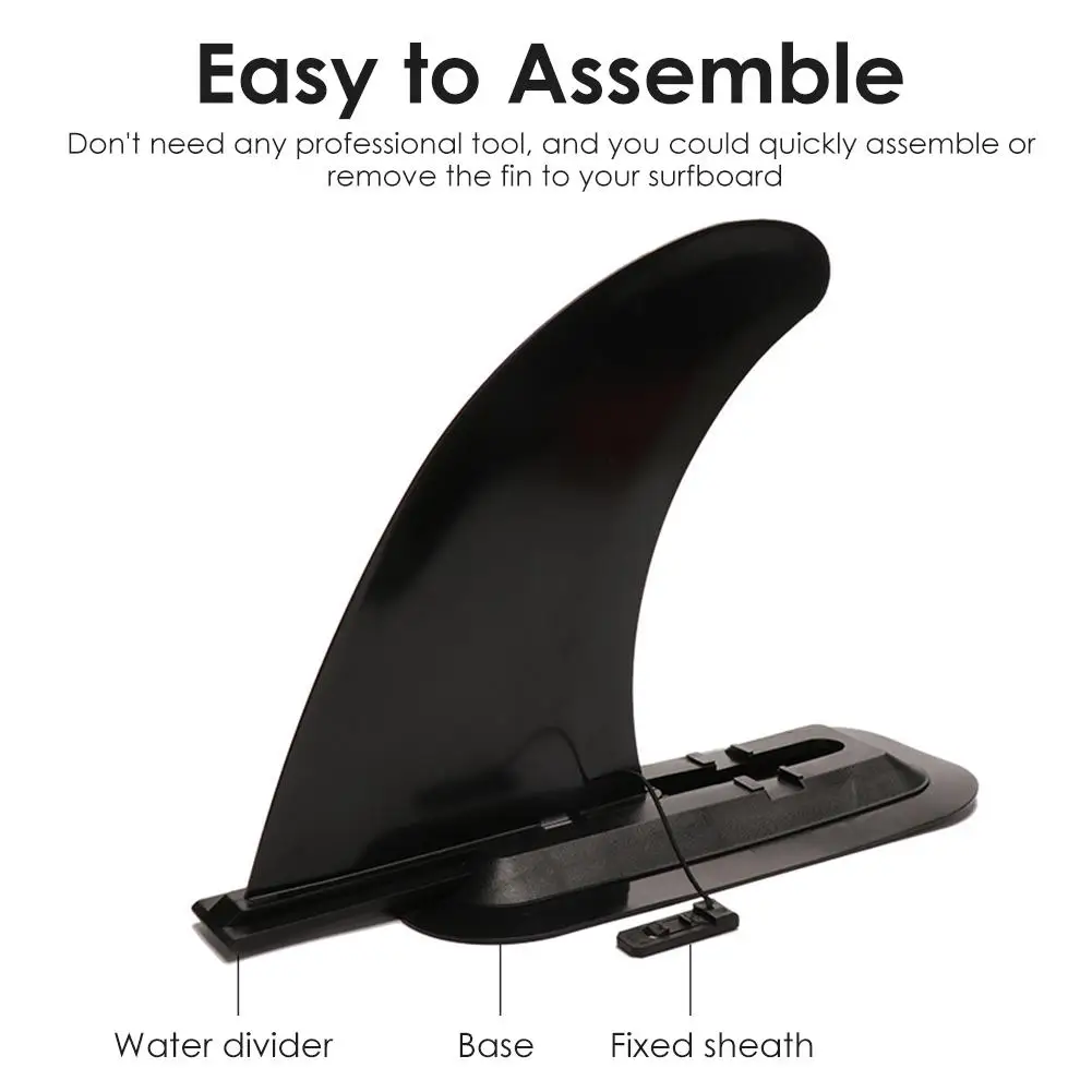 

Detachable Surf Fin Kayak Tracking Center Fin for SUP Inflatable Paddleboard Surfboard Long Board PVC Tracking Fin durable