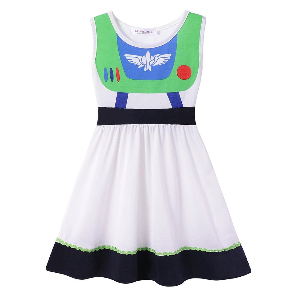 Одежда с историй игрушек для маленьких девочек и мальчиков Повседневное платье