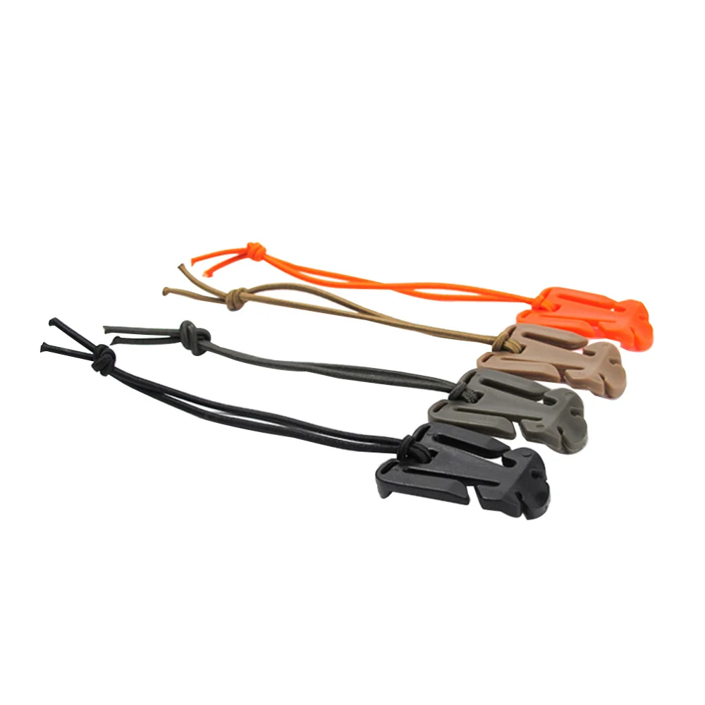 

20PCS Web Dominators with Elastic String Durable Strap Management Tool Backpack Accessories Gear Clip (Black,