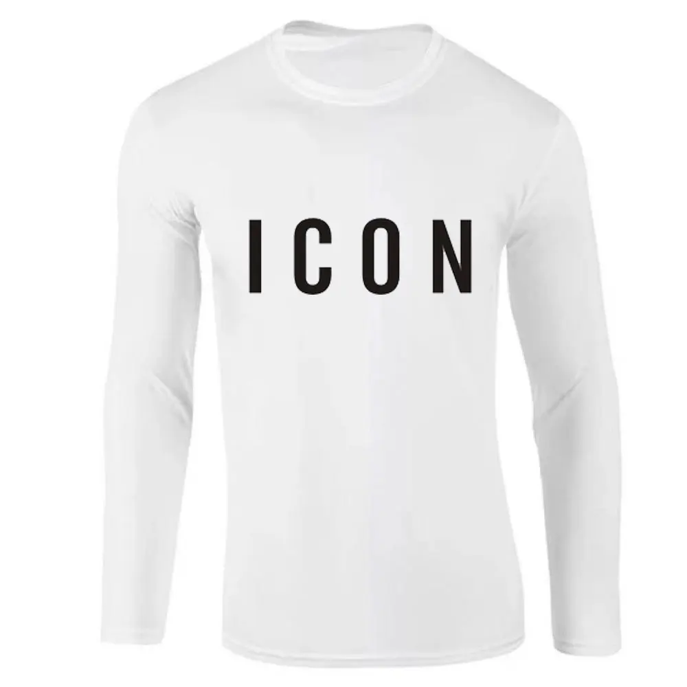 2019 Лидер продаж модная брендовая футболка с длинным рукавом для мужчин