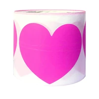 2inch 500pcs purple heart stickers valentines day crafting scrapbooking 1 inch 500 adhesive stickers