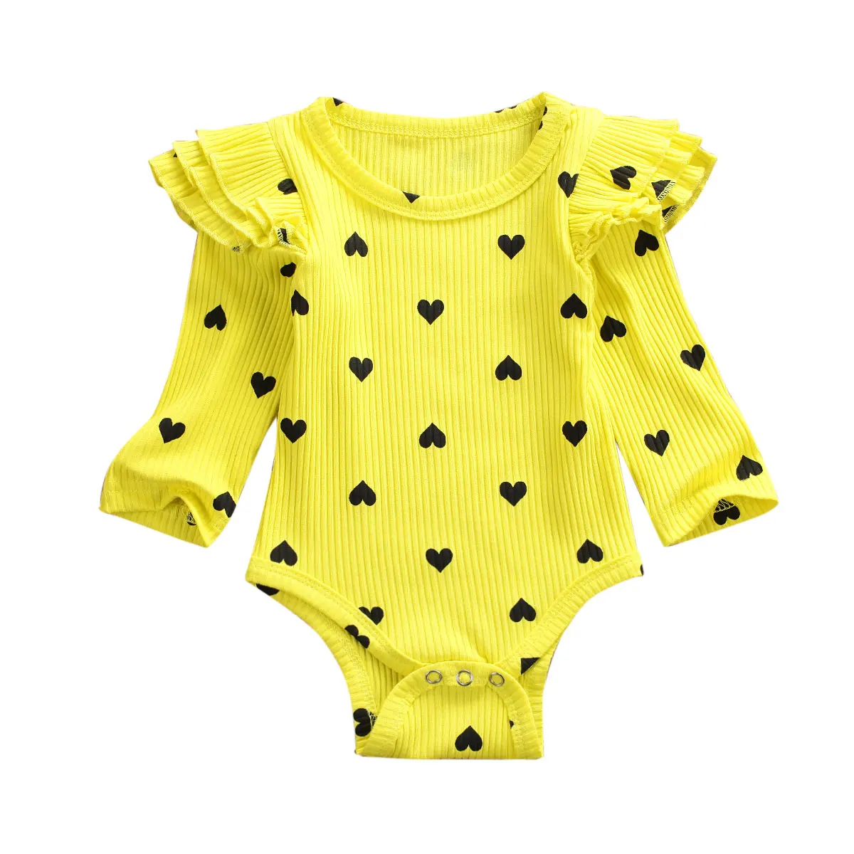 Newborn Baby Girls Boys Ruffle Romper Jumpsuit Bodysuit Playsuit Outfits Clothes |