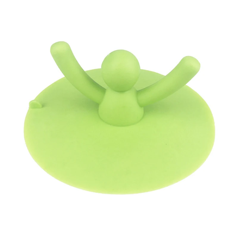 

Shower Drain Stopper Plug Cartoon People Silicone Bathtub Cover Hair Catchers for Floor Laundry Kitchen Bathroom DAG-ship