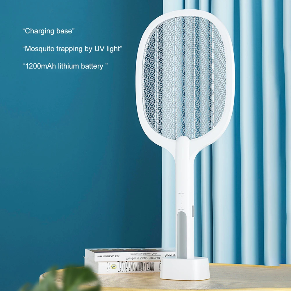 

3000V Electric Mosquito Swatter Insect Racket Zapper UV Light Home Fly Bug Kill Racket Portable Mosquitos Killer Pest Control