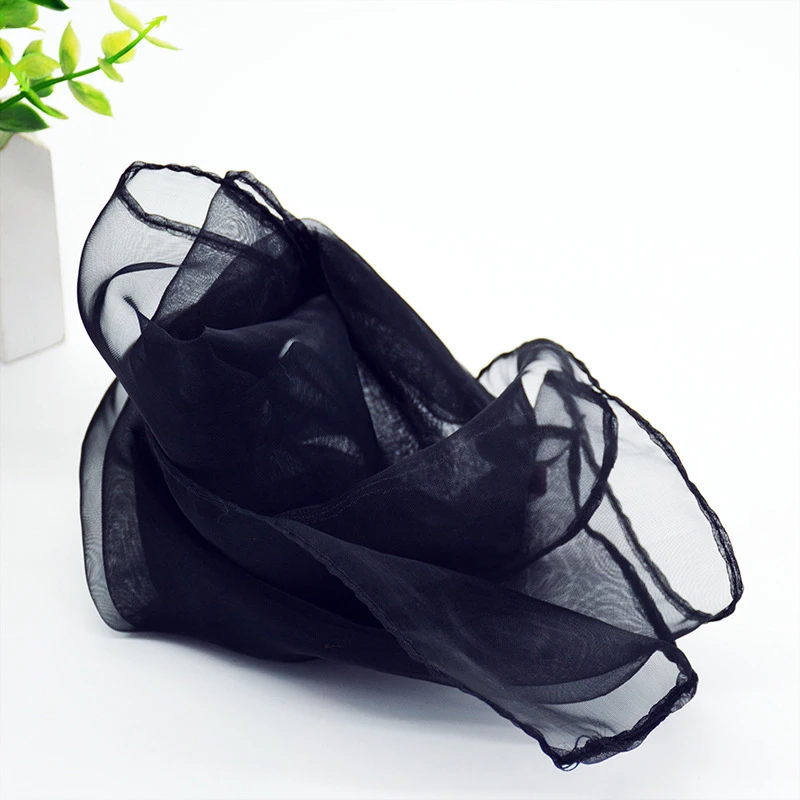 Однотонный женский шарф ярких цветов лето весна прозрачные квадратные шифоновые