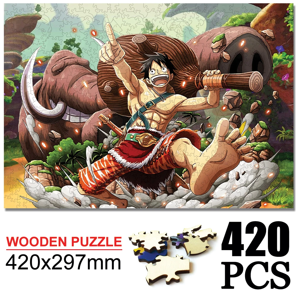 Деревянный пазл-аниме для взрослых и детей экологически чистые деревянные