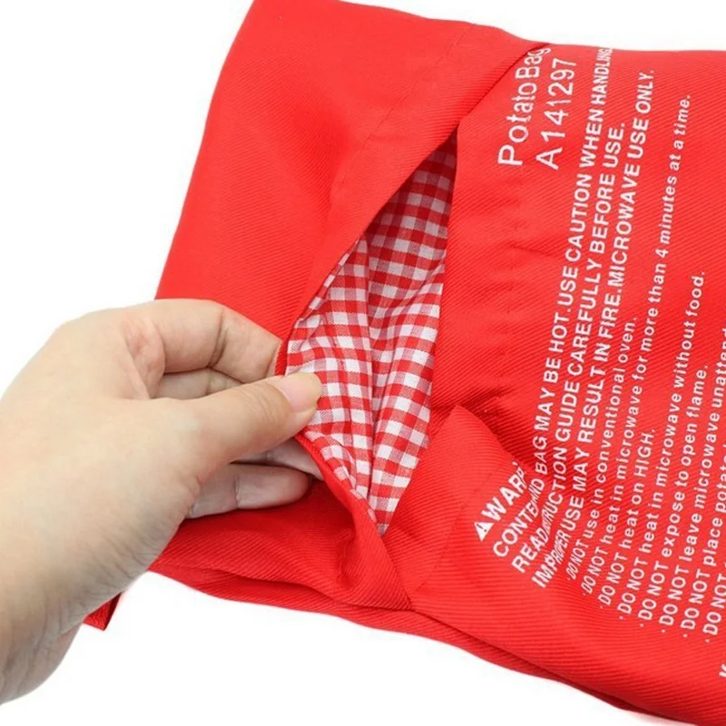 1 шт. красный моющийся мешок для запекания микроволновая печь выпечки пакет