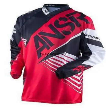 

New red Arrival MTB jersey Off Road moto Jersey Mountain DH Bike cycling Jersery Motocross Jersey Breathable Light Quick Dry