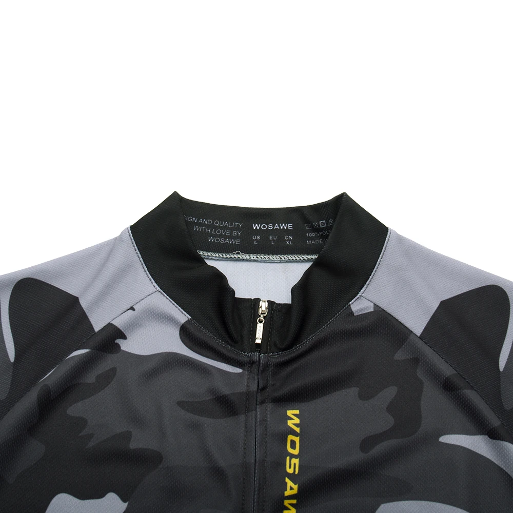 WOSAWE Летняя мужская велосипедная Джерси с коротким рукавом облегающие рубашки