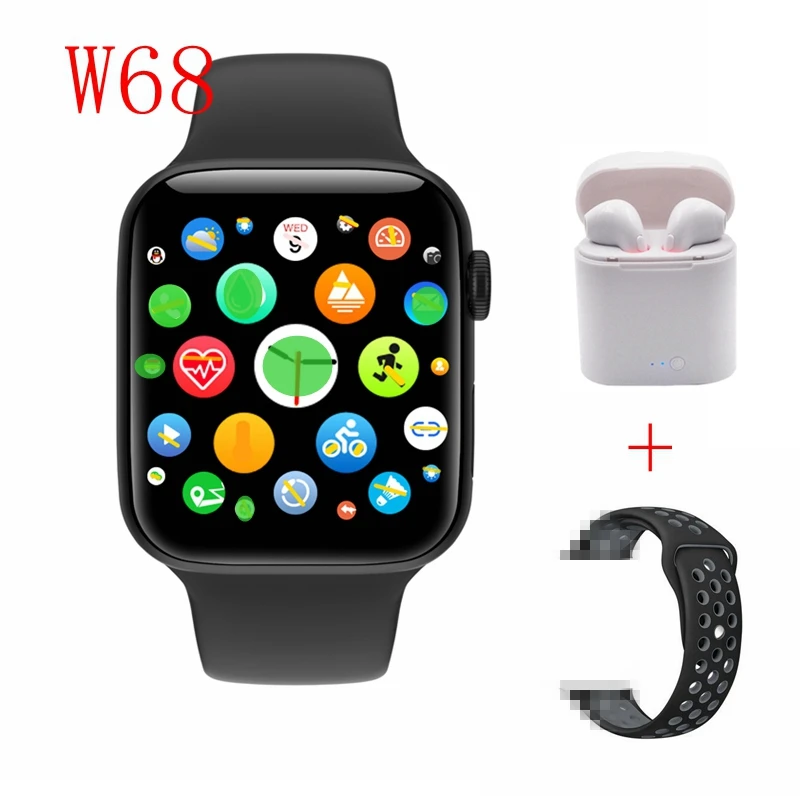 Часы 5 IWO 12 Pro Bluetooth Смарт часы W68 1:1 44 мм чехол для Apple iOS Android телефон сердечного