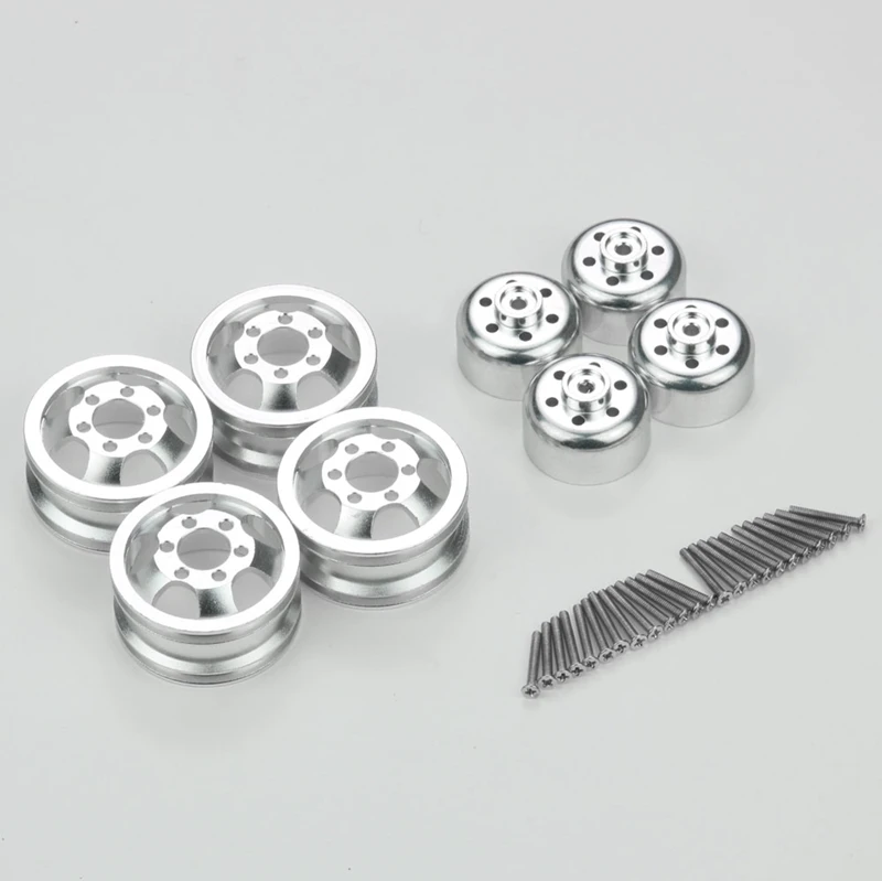 

Upgraded Metal Wheel Hub with Rubber Tire for WPL FJ40 C14 C24 B14 B24 1/16 RC Car Upgrade Parts Accessories
