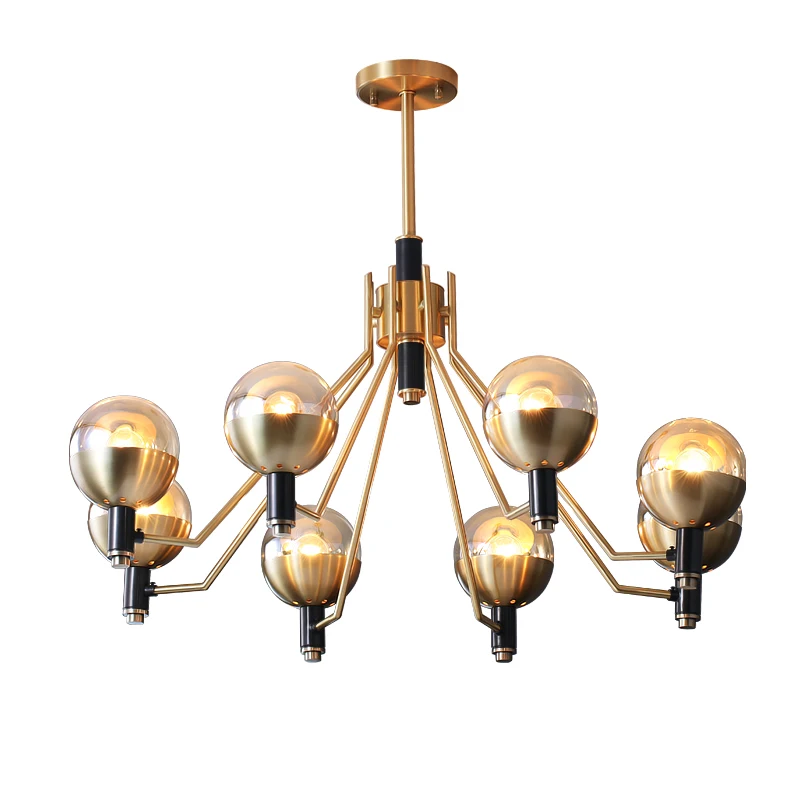 Modern Nordic Chandelier Lighting for Living Room Bedroom Iron Indoor Fixture Design Creative Hanging Lamps | Лампы и освещение