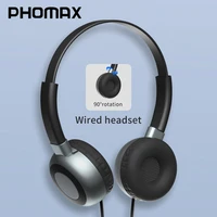 phomax 3 5mm wired gaming earphone surround sound with microphone audio cable comfortable to wear for phones tablets notebooks