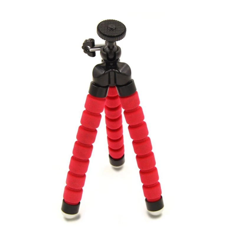 Flexible Sponge Octopus Mini Tripod With Bluetooth Remote Shutter For iPhone mini Camera Phone Holder clip stand | Электроника
