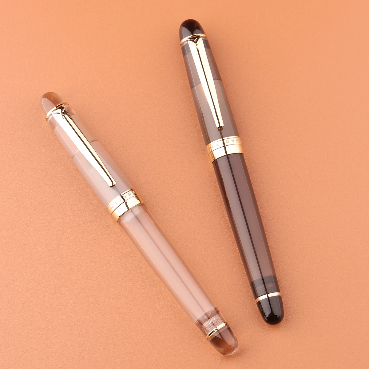 

Majohn S7 Dropper Resin Fountain Pen Matte Transparent Ink Pen Iridium 0.38/0.5mm Large-Capacity Storing Writing Gift Ink Pen