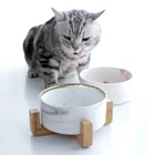 2021 Новый домашними животными, котом, собакой; Керамика чаша Творческий мраморная кошка собака миски для кормушка для собак матовая Нескользящая чаша для домашних животных для собак аксессуары