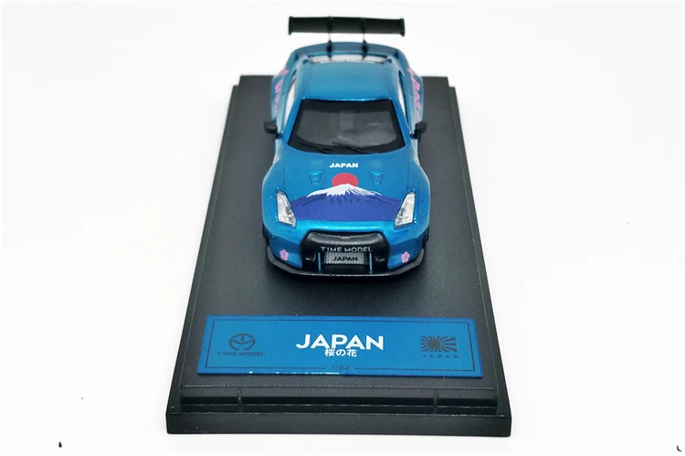 1: 64 раз модель Nissan GTR R35 японская Гора Фудзи сакула литая под давлением модель автомобиля