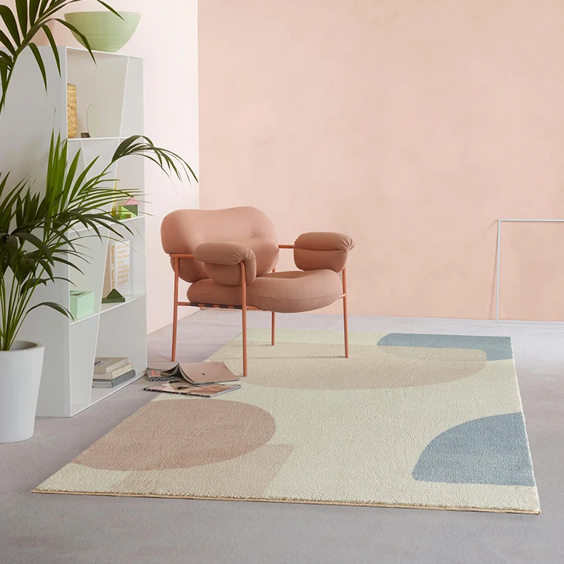 

Nordic Minimalist Morandi Living Room Carpet Bedroom Room Bedside Mats Home Ground Mat Tea Table Cloth