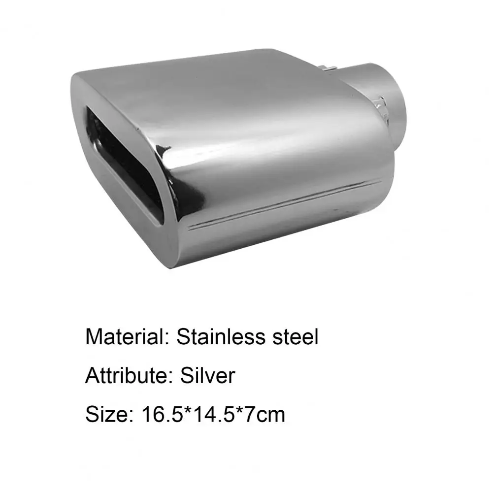 

Hot Sales 6028A Exhaust Muffler Refitting Flat Mouth Stainless Steel Universal Tail Throat Muffler for Car