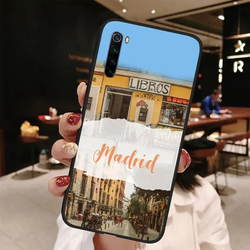 

Madrid Phone Black Case Back Shell For Xiaomi Note Max Mi 3 7 8 9se Redmi 7 7a 8 8t 9 10 Pro Lite Cases Cover