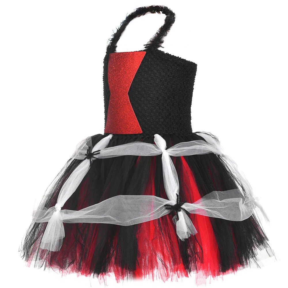 Ядовитых Вдова Паук платье-пачка платье для девочек-младенцев с тематикой