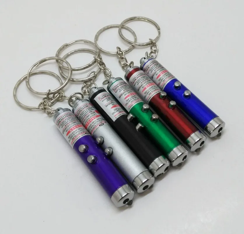 Модная красная лазерная указка случайного цвета 1 шт. Забавная детская игрушка с