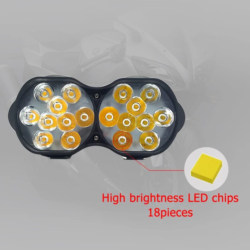 CNSUNNYLIGHT мотоциклы светодиодный ные фары 16 Вт 2000Lm Мотоциклы Скутеры