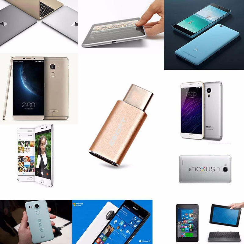 EECPT 10 упаковок OTG Type C адаптер USB к Micro кабель Type-C Коннектор для Macbook Samsung S9 S8 Huawei P20 P10 |