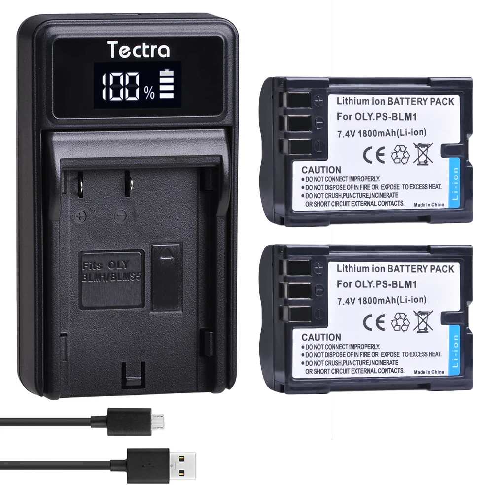 

BLM-1 PS-BLM1 BLM1 PSBLM1 BLM-01 Battery+LED USB Charger for Olympus C5060WZ C-7070 C-8080 E300 E330 E500 E510 E520
