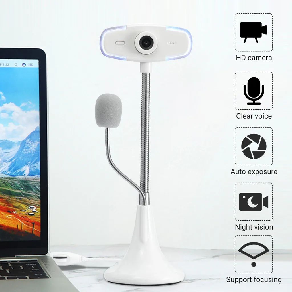 HD веб-камера со светодиодной подсветкой и микрофоном 20Ar | Компьютеры офис