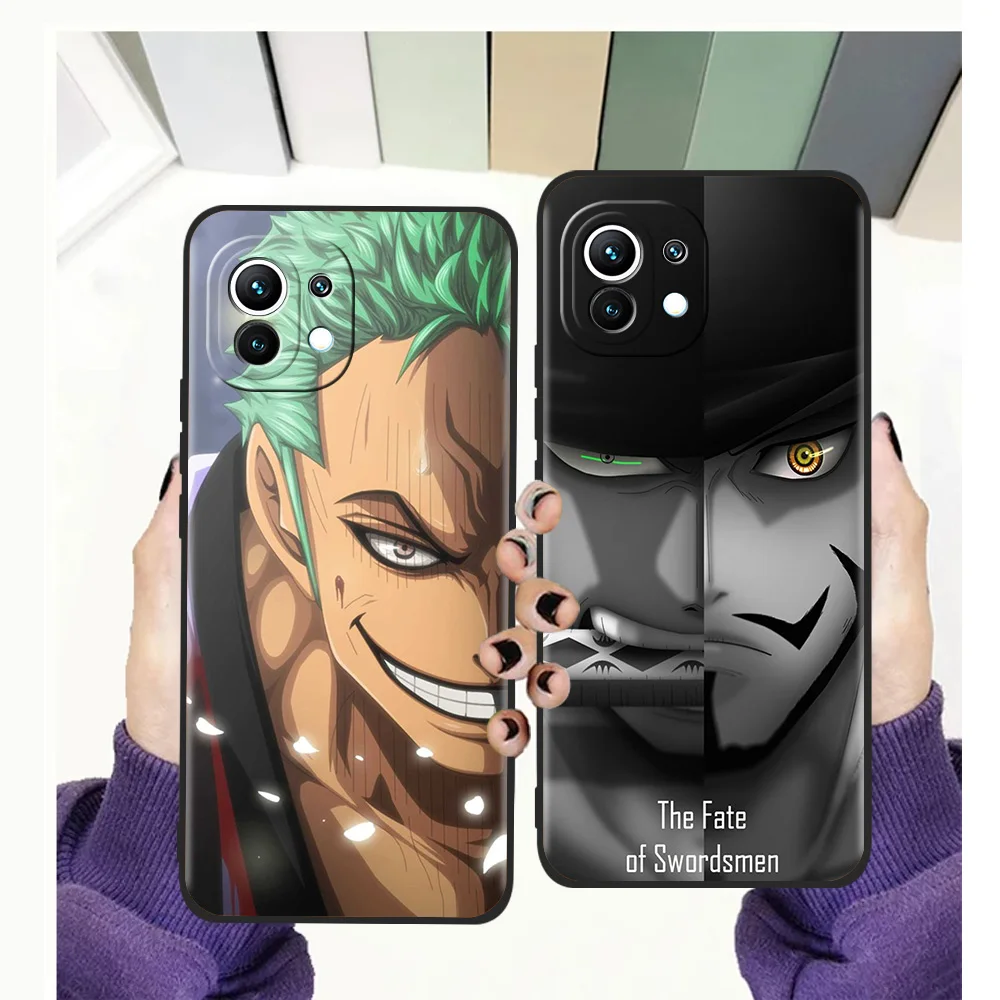 

Roronoa Zoro Phone Case for Xiaomi Poco F3 X3 X4 GT NFC M3 Mi 9T 11 Ultra 11X 11i Note 10T Pro Lite 5G Silicone Cover Coque TPU