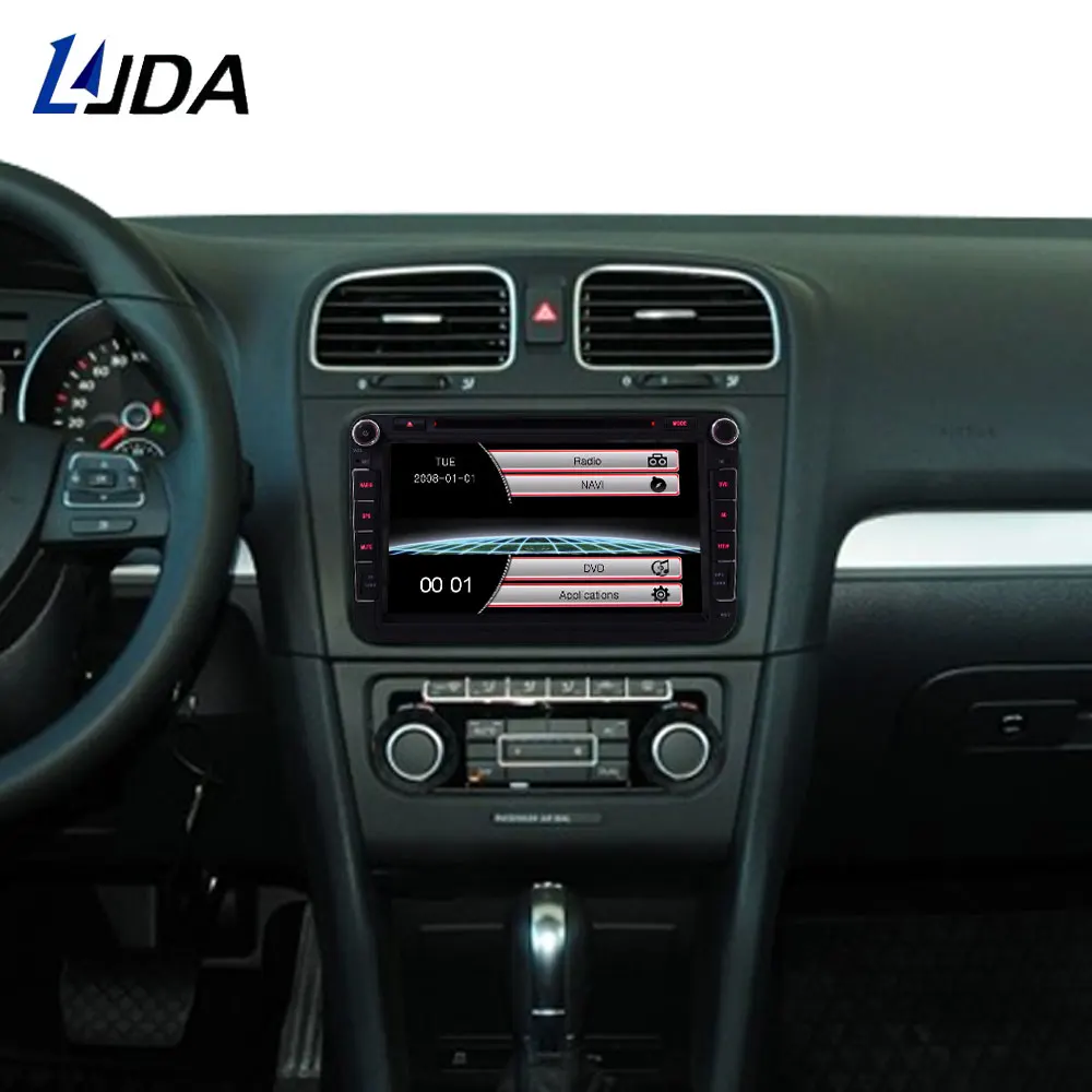 Автомагнитола LJDA 2 din DVD-плеер для Volkswagen VW GOLF PASSAT B6 JETTA POLO CC TIGUAN OCTAVIA T5 Gps-навигация